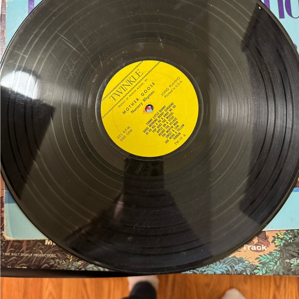 Twinkle Vinyl Record with Yellow Label
